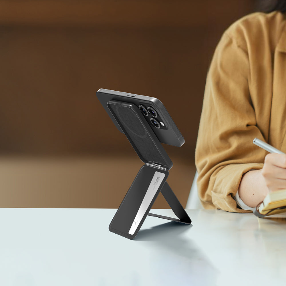 Amazingthing Glamour Link Fonksiyonel Çok Yönlü Grip Standlı Magnetik Kartlık Siyah