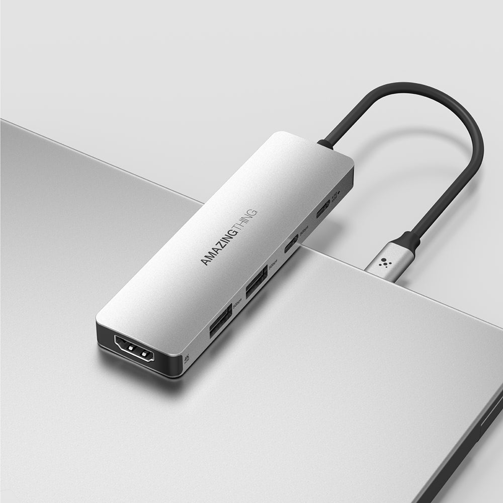 Amazingthing Thunder Pro Type-c to HDTV 5 in 1 4K 60Hz Dönüştürücü Adaptör