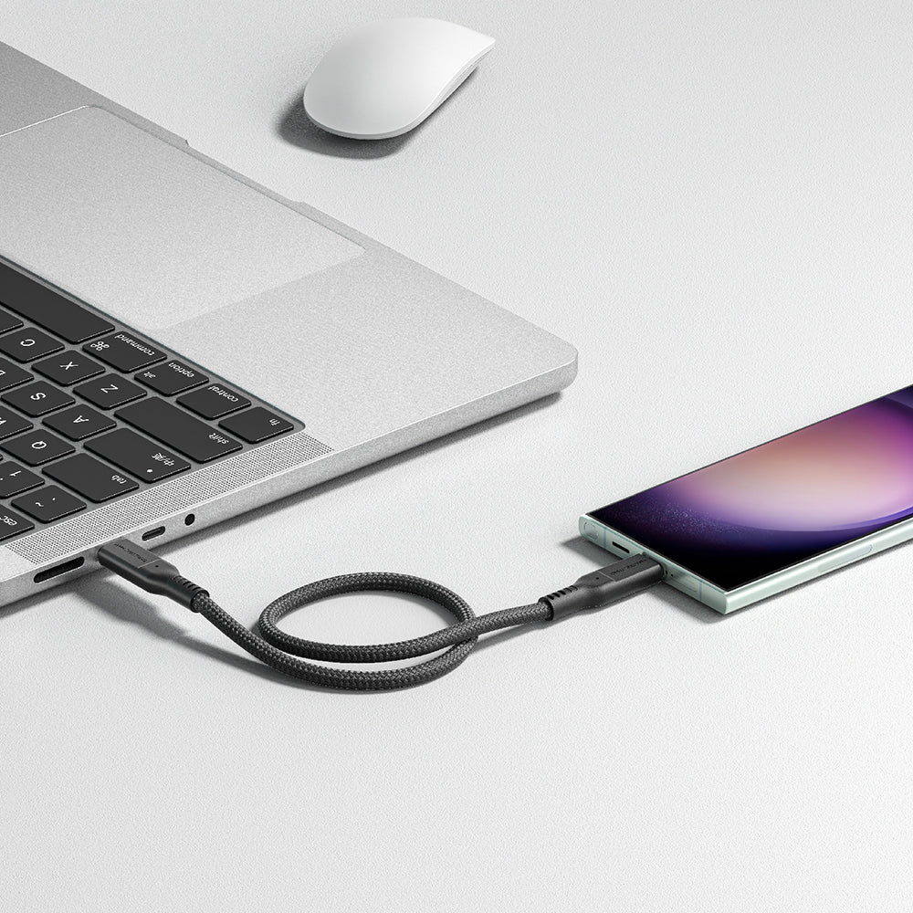 Amazingthing Thunder Pro USB3.2 Gen2 PD3.1 Port Korumalı Type-C to Type-C Kablo 120cm 240W 4K@60Hz Siyah