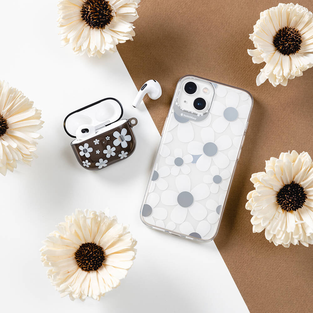 Airpods 3. Nesil Kılıf Çift IMD Baskılı Lisanslı Switcheasy Artist Kılıf Beyaz