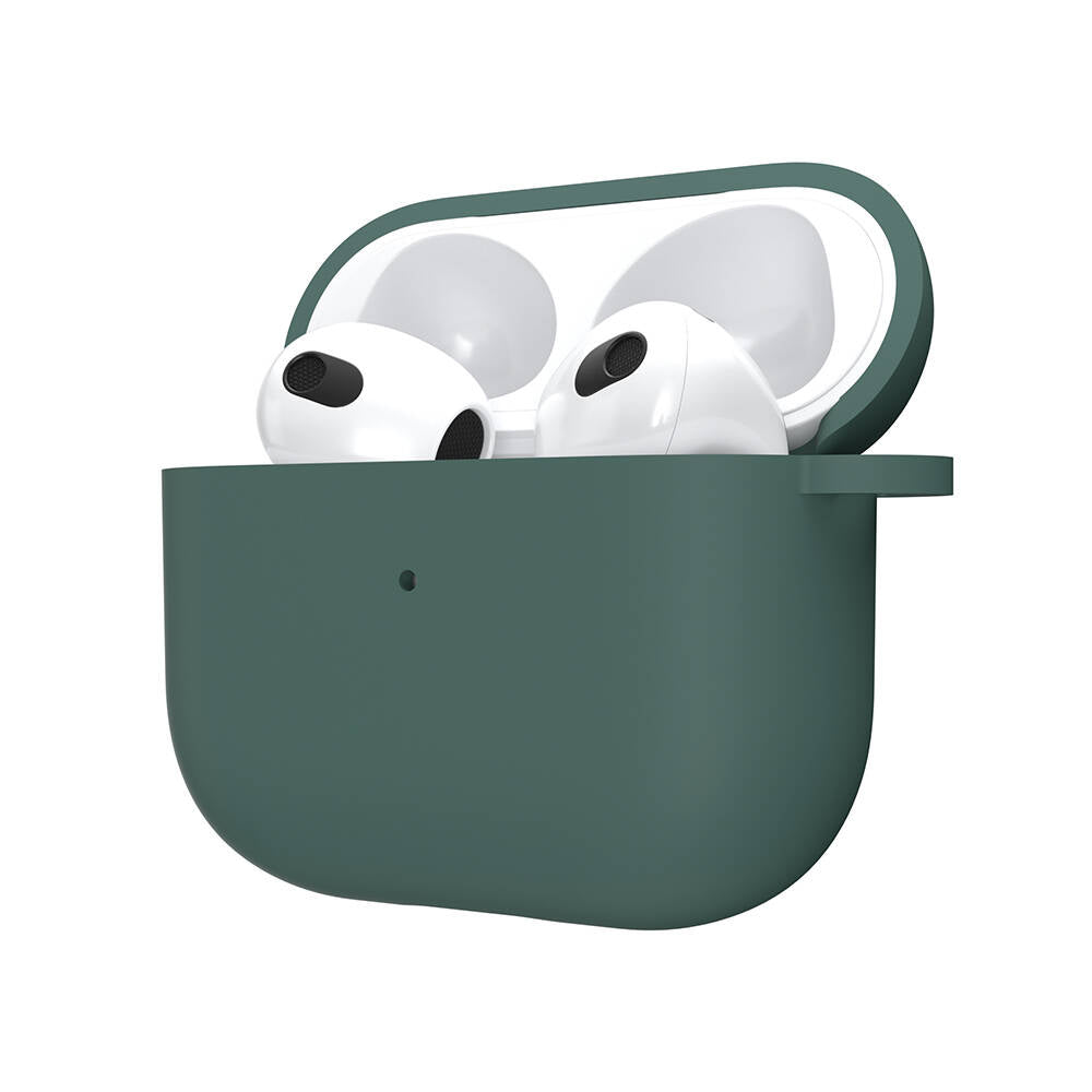 Airpods 3. Nesil Kılıf Yumuşak Dokunuşlu Likit Silikon Tasarımlı Lisanslı Switcheasy Skin Kılıf Yeşil