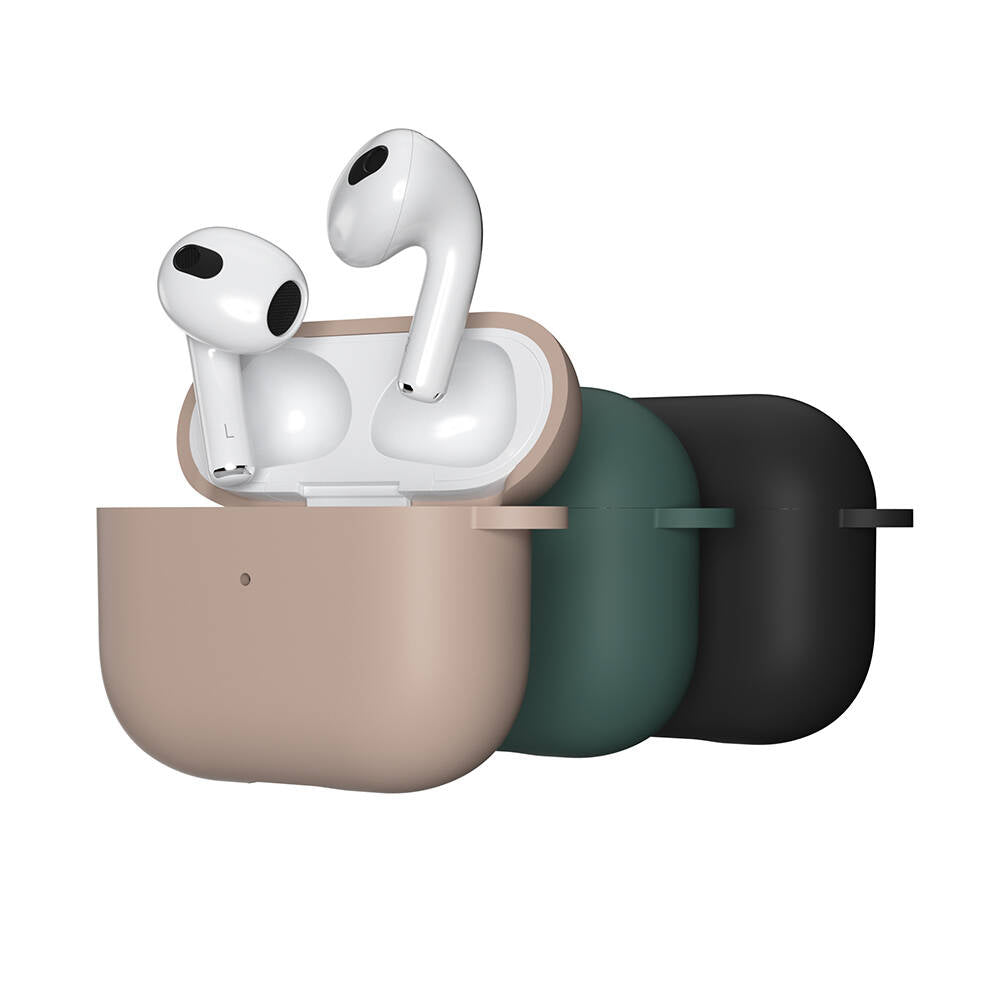 Airpods 3. Nesil Kılıf Yumuşak Dokunuşlu Likit Silikon Tasarımlı Lisanslı Switcheasy Skin Kılıf Yeşil