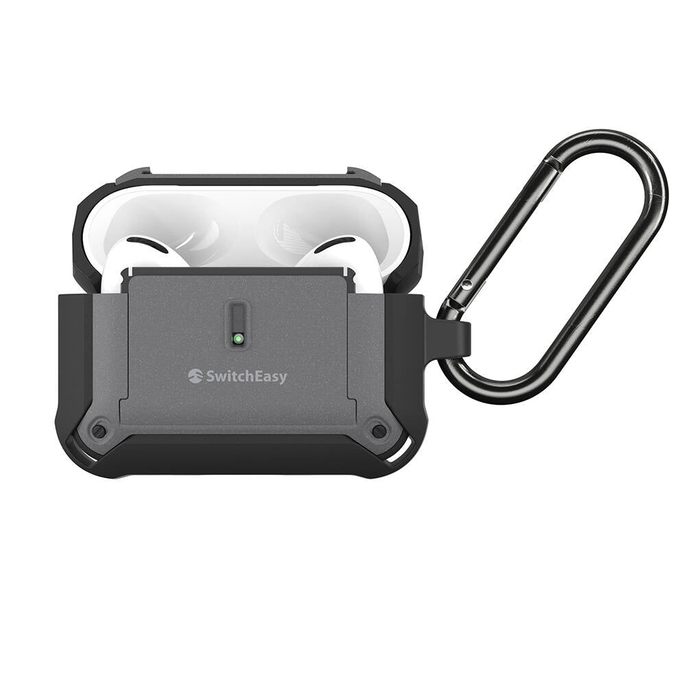 Airpods Pro 2 Kılıf Askılı Sağlam Tasarımlı Lisanslı Switcheasy Guardian Kılıf Gri