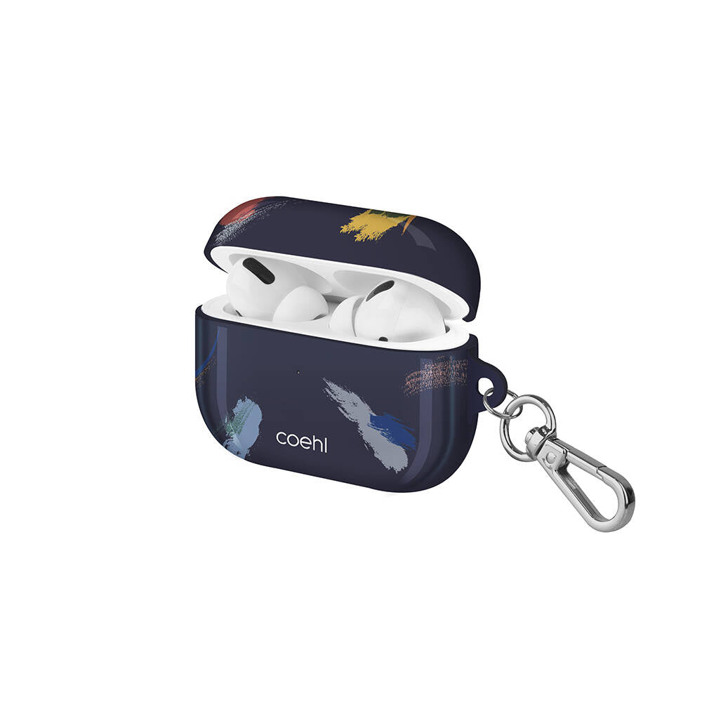 Airpods Pro Kılıf Fırça Boya Desenli Coehl Reverie Kılıf Gri