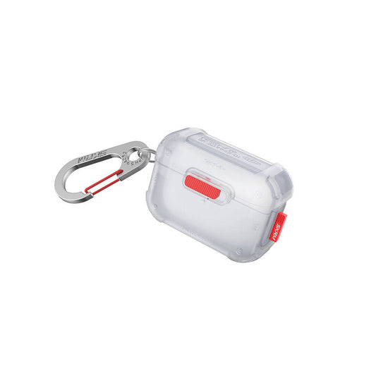 AirPods Pro 2 Kılıf SkinArma Magnetik Kilitli Airbagli Tasarım Mecha Kılıf Transparan Beyaz