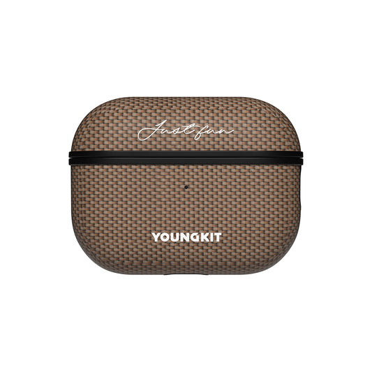 Apple Airpods Pro Kılıf M-safe Şarj Özellikli Aramid Fiber Youngkit 1500D Kevlar Extreme Wing Serisi Kapak Siyah