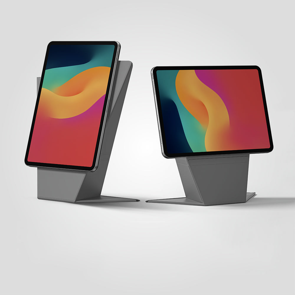 iPad Air 11 2024 Amazingthing Matte Pro Mag Folio Katlanabilir Magnetik Standlı Kılıf Siyah