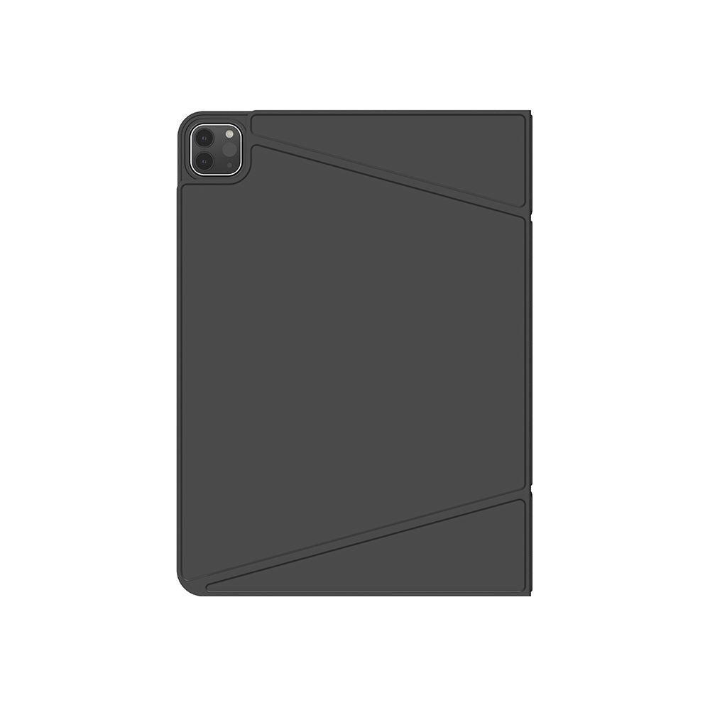 iPad Air 11 2024 Amazingthing Matte Pro Mag Folio Katlanabilir Magnetik Standlı Kılıf Siyah