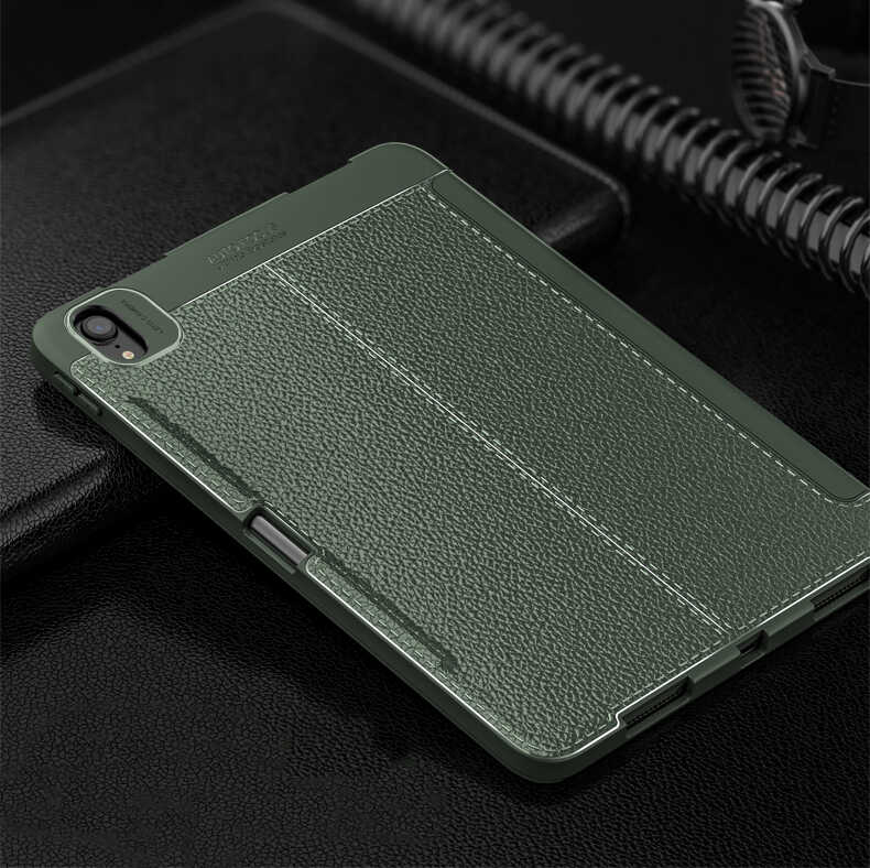 iPad Air 11 2024 Kılıf Wlons Tablet Kılıf Koyu Yeşil