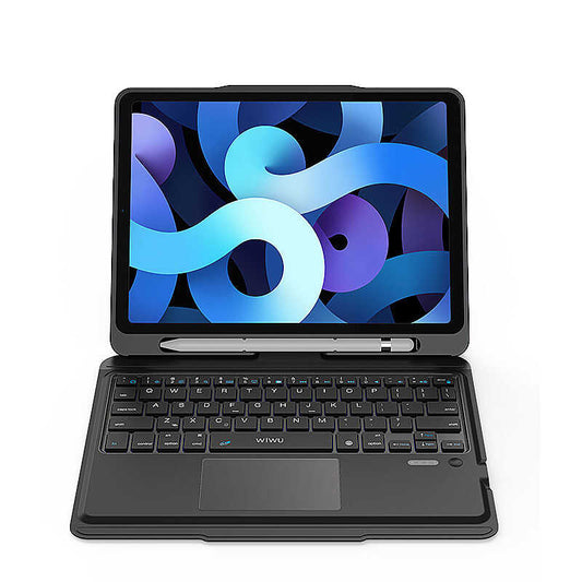 iPad Air 11 2024 Wiwu Keyboard Folio Kablosuz Klavyeli Kılıf Siyah