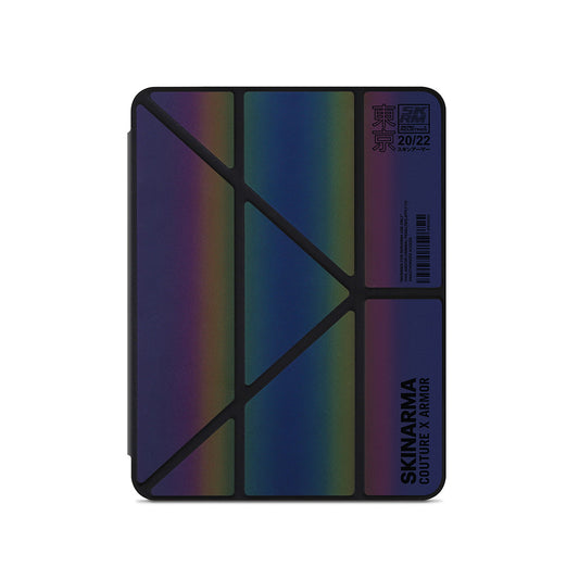 Apple iPad Air 11 2025 M3 Kılıf SkinArma Holografik Tasarımlı Arkası Şeffaf Çıkarılabilir Magnetik Kira Kobai Kılıf