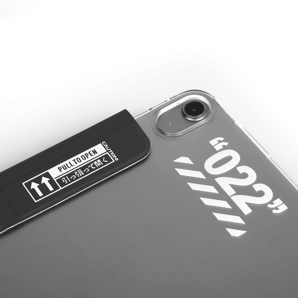 Apple iPad Air 11 2025 M3 Kılıf SkinArma Kalemlikli Arkası Şeffaf Standlı Magnetik Taihi Sora Kılıf Kırmızı