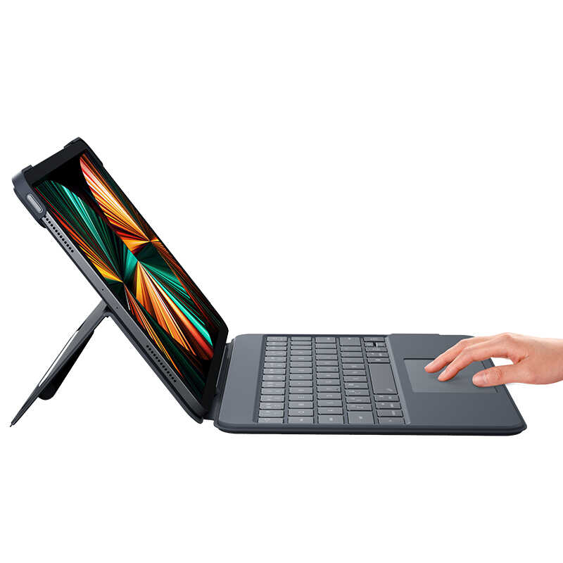 iPad Pro 11 2022 M2 Benks KB01 Kablosuz Klavyeli Kılıf Gri