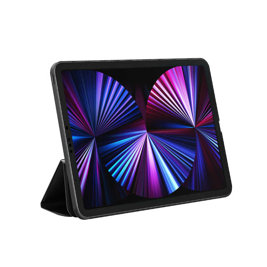 iPad Pro 11 2022 M2 Wiwu Ayrılabilen Magnetik Standlı Tablet Kılıfı Siyah