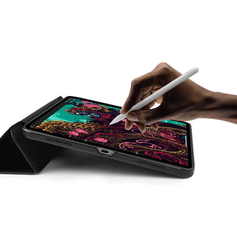iPad Pro 11 2022 M2 Wiwu Ayrılabilen Magnetik Standlı Tablet Kılıfı Siyah