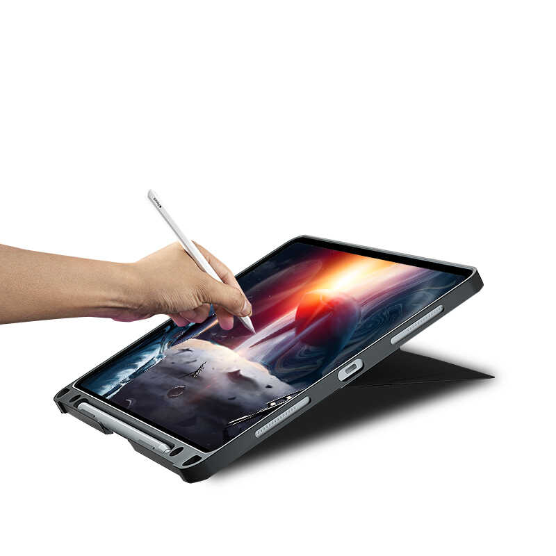 iPad Pro 11 2022 M2 Wiwu Mag Touch Klavyeli Standlı Kılıf Siyah