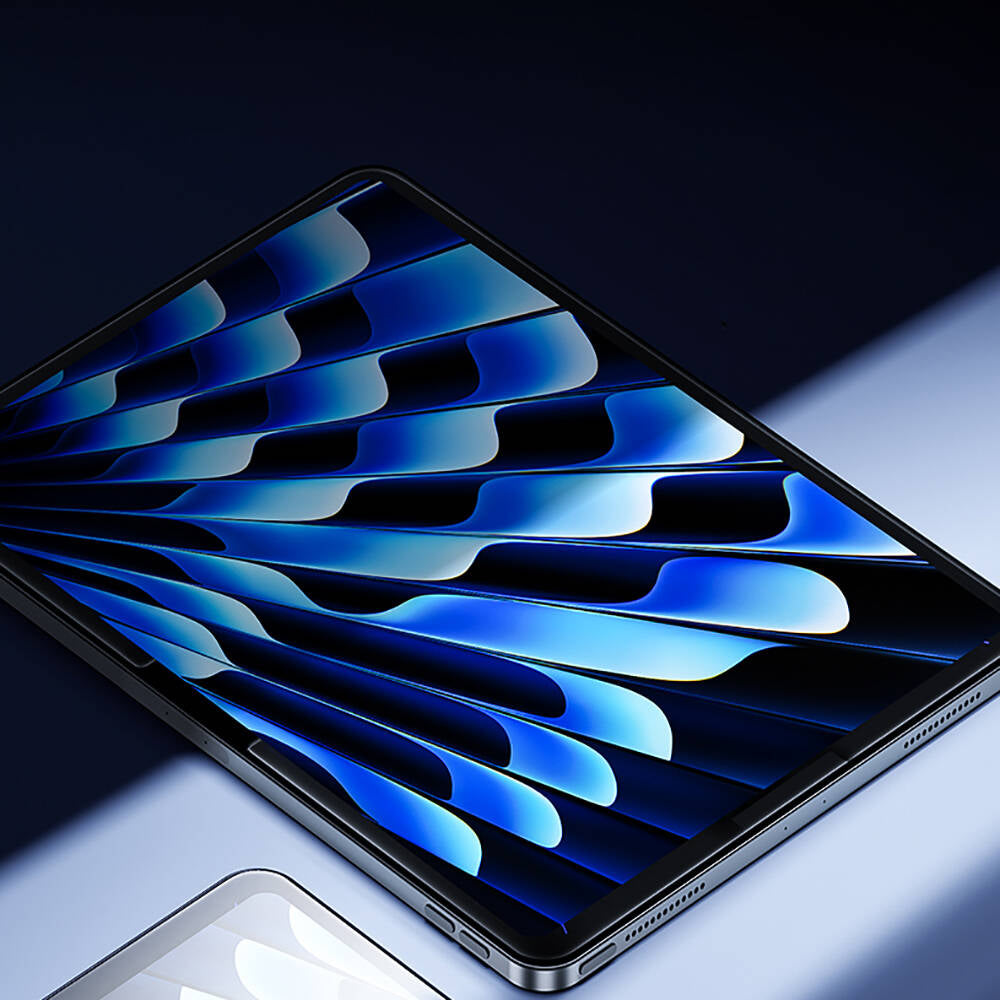 iPad Pro 11 2024 Benks King Kong Eğimli Kenar Oleofobik Özellikli Temperli Cam Ekran Koruyucu Şeffaf