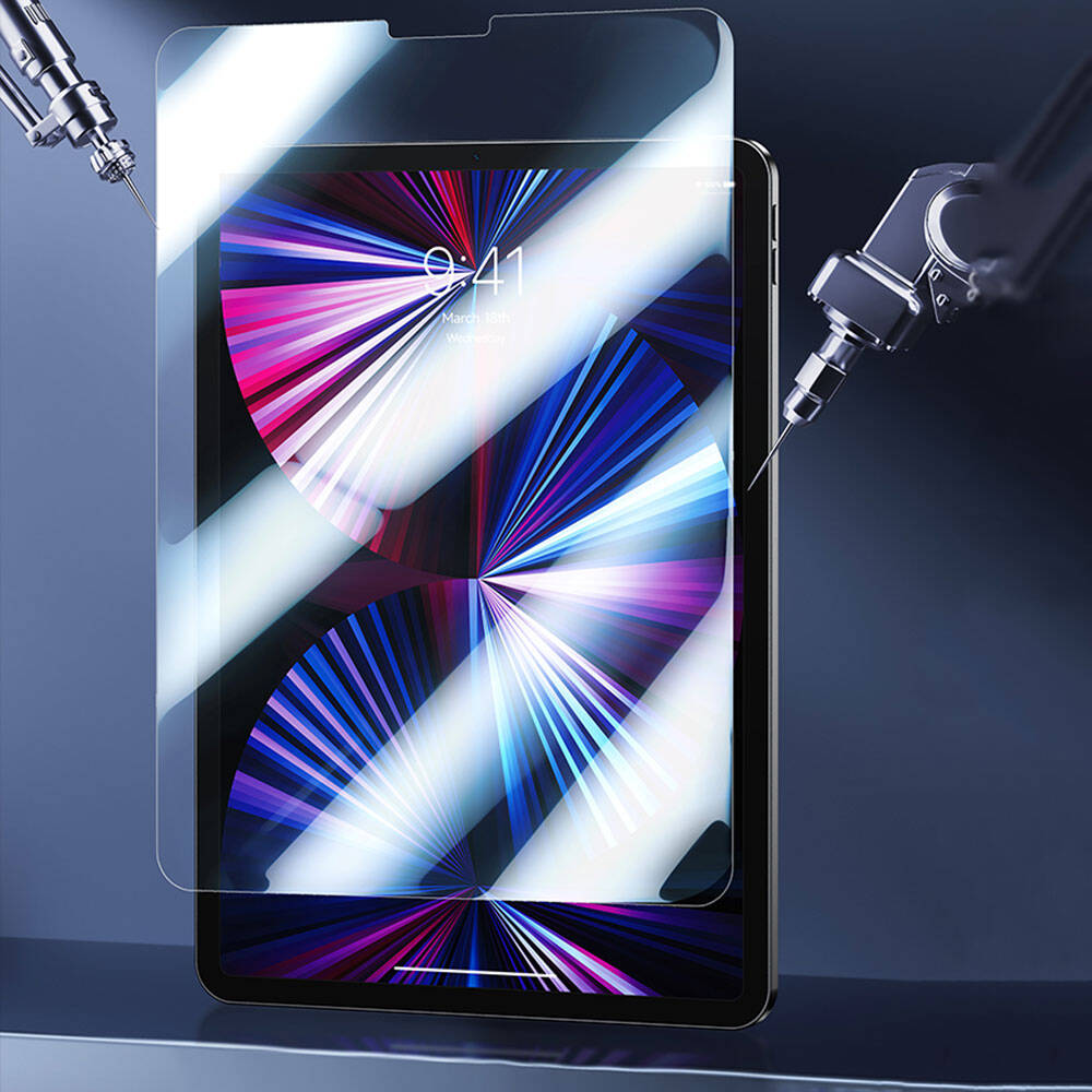 iPad Pro 11 2024 Benks OKR Glass Warrior HD Parlak Ekran Koruyucu Şeffaf