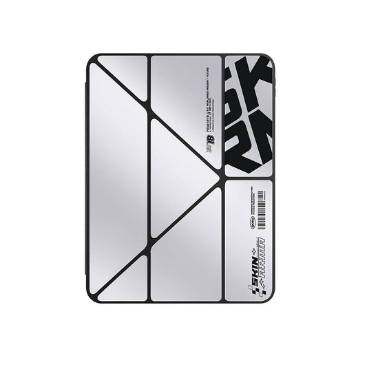 iPad Pro 11 2024 Kılıf SkinArma Holografik Tasarımlı Arkası Şeffaf Çıkarılabilir Magnetik Kira Kobai Kılıf Füme