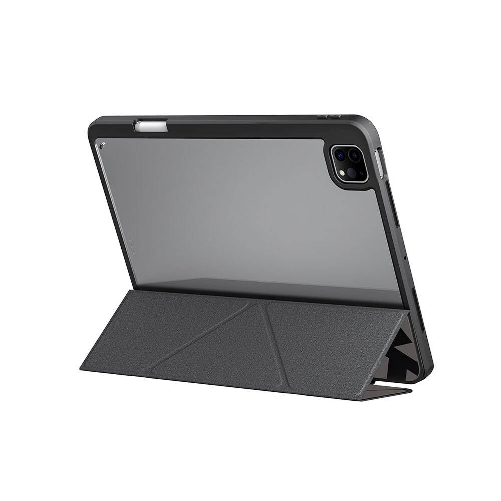 iPad Pro 11 2024 Kılıf SkinArma Holografik Tasarımlı Arkası Şeffaf Çıkarılabilir Magnetik Kira Kobai Kılıf Colorful