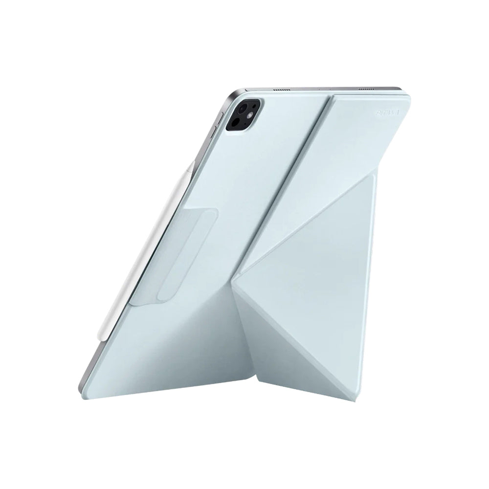 iPad Pro 11 2024 Pitaka MagEZ Folio 2 Kalem Bölmeli Standlı Kılıf Mavi