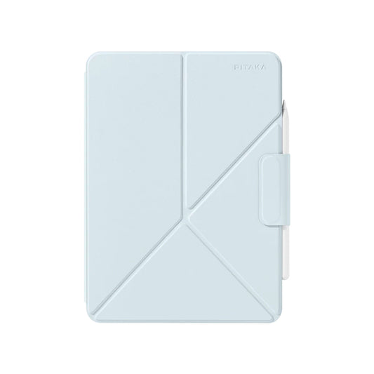 iPad Pro 11 2024 Pitaka MagEZ Folio 2 Kalem Bölmeli Standlı Kılıf Mavi
