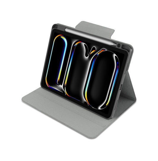 iPad Pro 11 2024 Raptic Spin Detachable Folio PU Ayrılabilir Kalem Bölmeli Standlı Kılıf Siyah