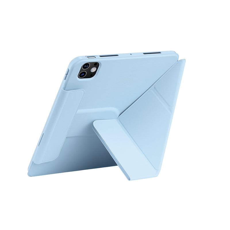 iPad Pro 11 2024 Wiwu 360° Dönebilen Standlı Magnetik Koruyucu Tablet Kılıfı Gri