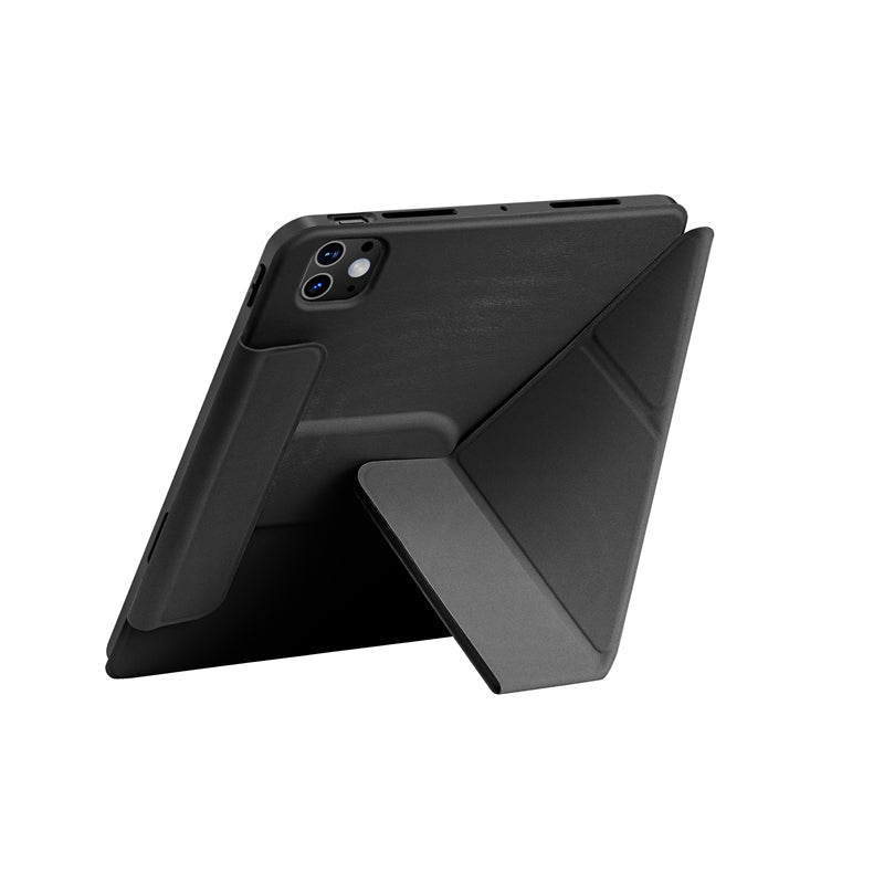 iPad Pro 11 2024 Wiwu 360° Dönebilen Standlı Magnetik Koruyucu Tablet Kılıfı Mavi Açık