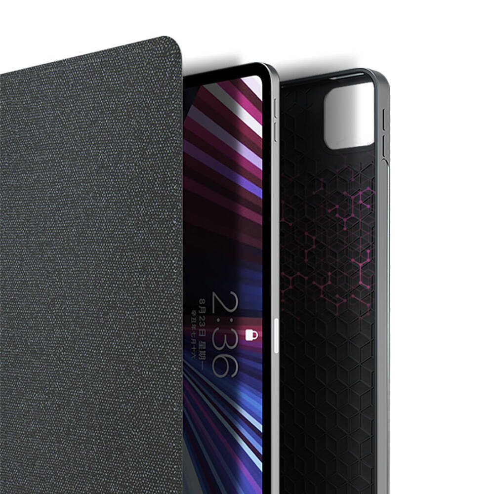 iPad Pro 11 2024 Wiwu Mag Touch Klavyeli Standlı Kılıf Siyah