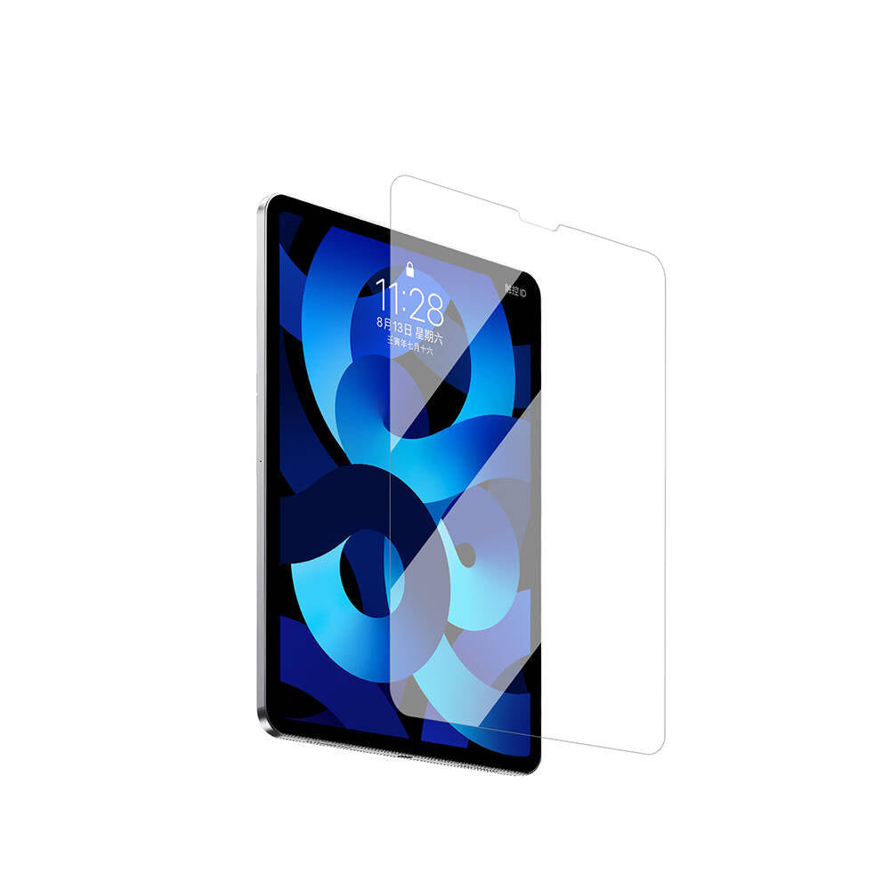 iPad Pro 12.9 2021 (5.Nesil) Wiwu Wi-GQ002 iVista 5 Katmanlı Temperli Cam Ekran Koruyucu + Kolay Uygulama Aparatı Renksiz