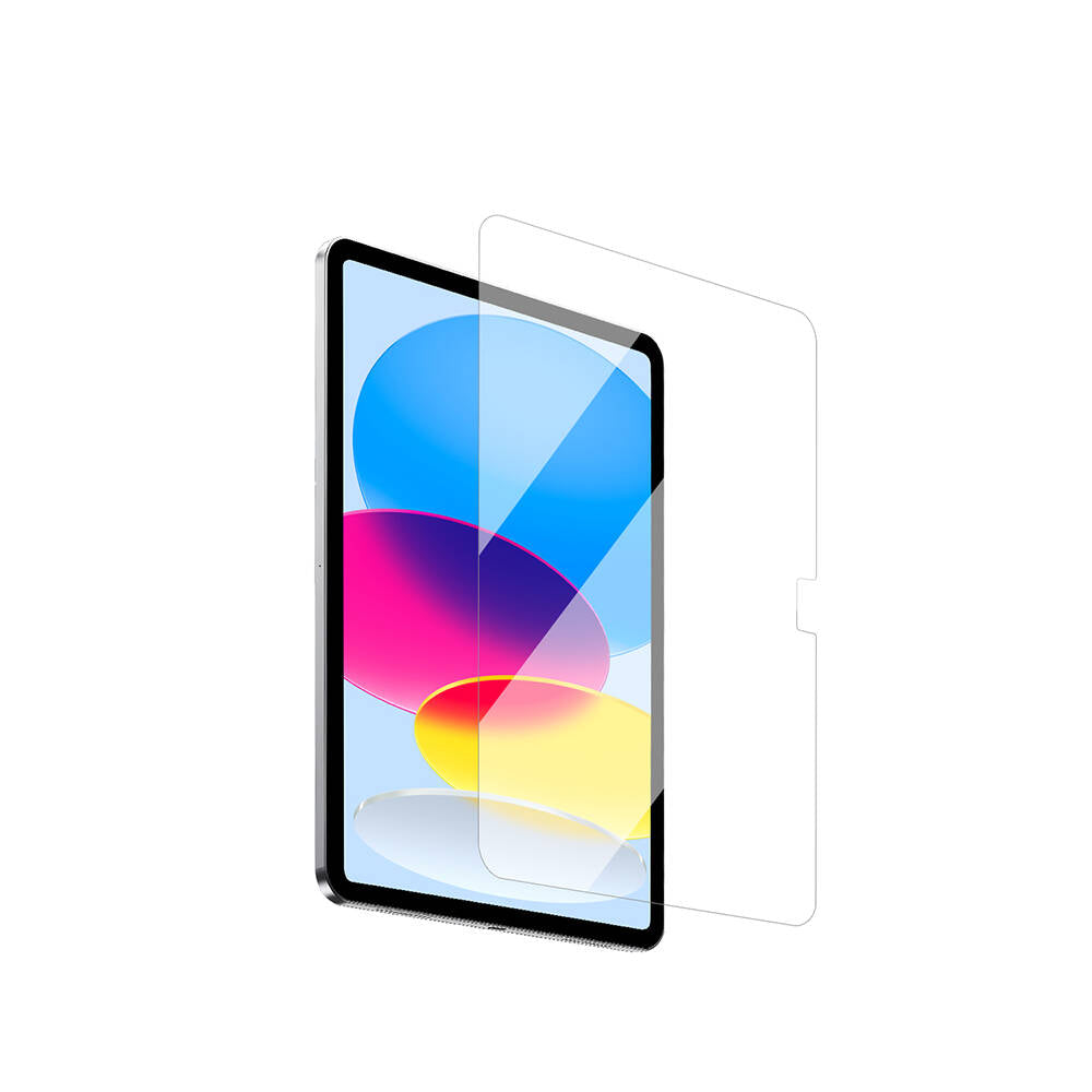 iPad Pro 12.9 2021 (5.Nesil) Wiwu Wi-GQ002 iVista 5 Katmanlı Temperli Cam Ekran Koruyucu + Kolay Uygulama Aparatı Renksiz