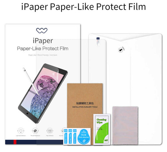 iPad Pro 12.9 2022 M2 Kağıt Hisli Wiwu iPaper Like Tablet Ekran Koruyucu Renksiz