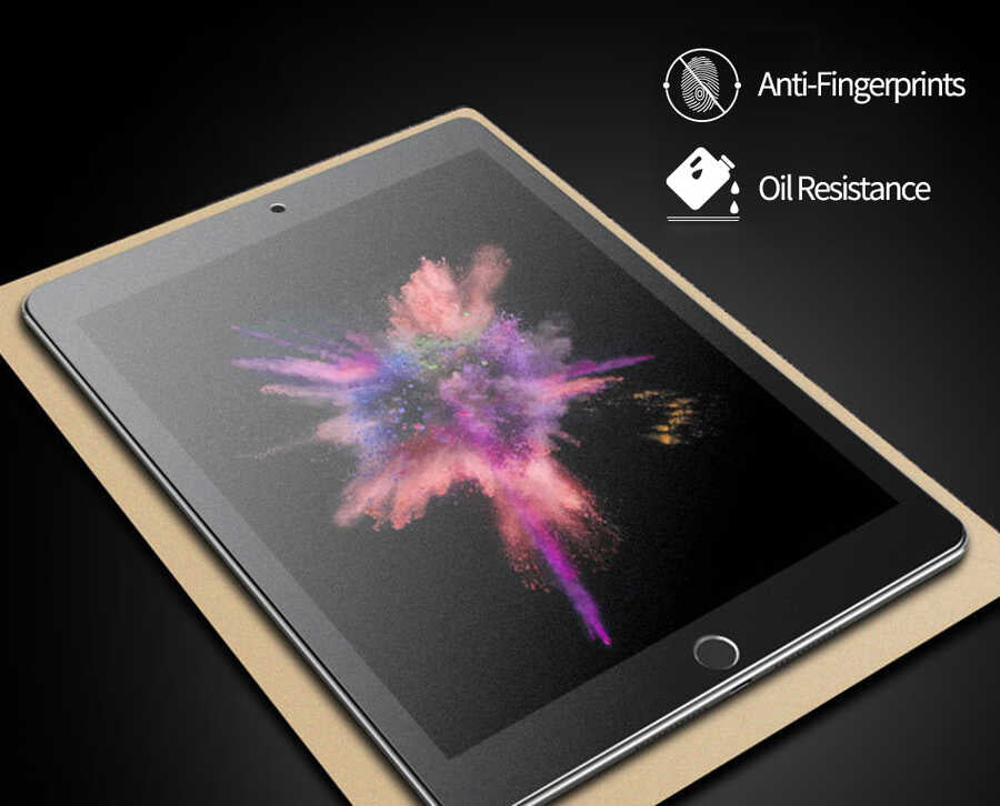 iPad Pro 12.9 2022 M2 Kağıt Hisli Wiwu iPaper Like Tablet Ekran Koruyucu Renksiz