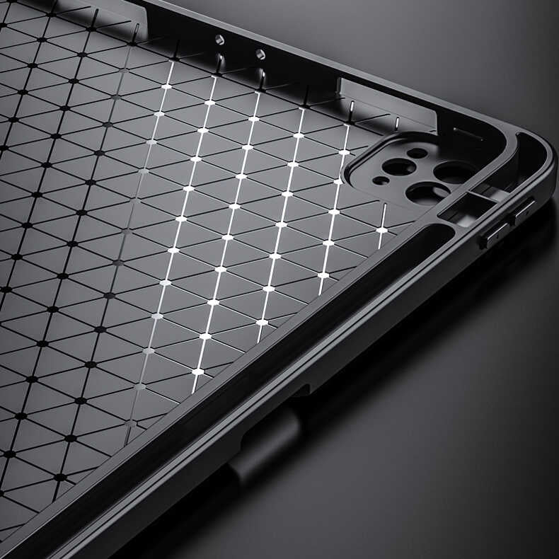 iPad Pro 12.9 2022 M2 Kılıf Wlons Tablet Kılıf Siyah