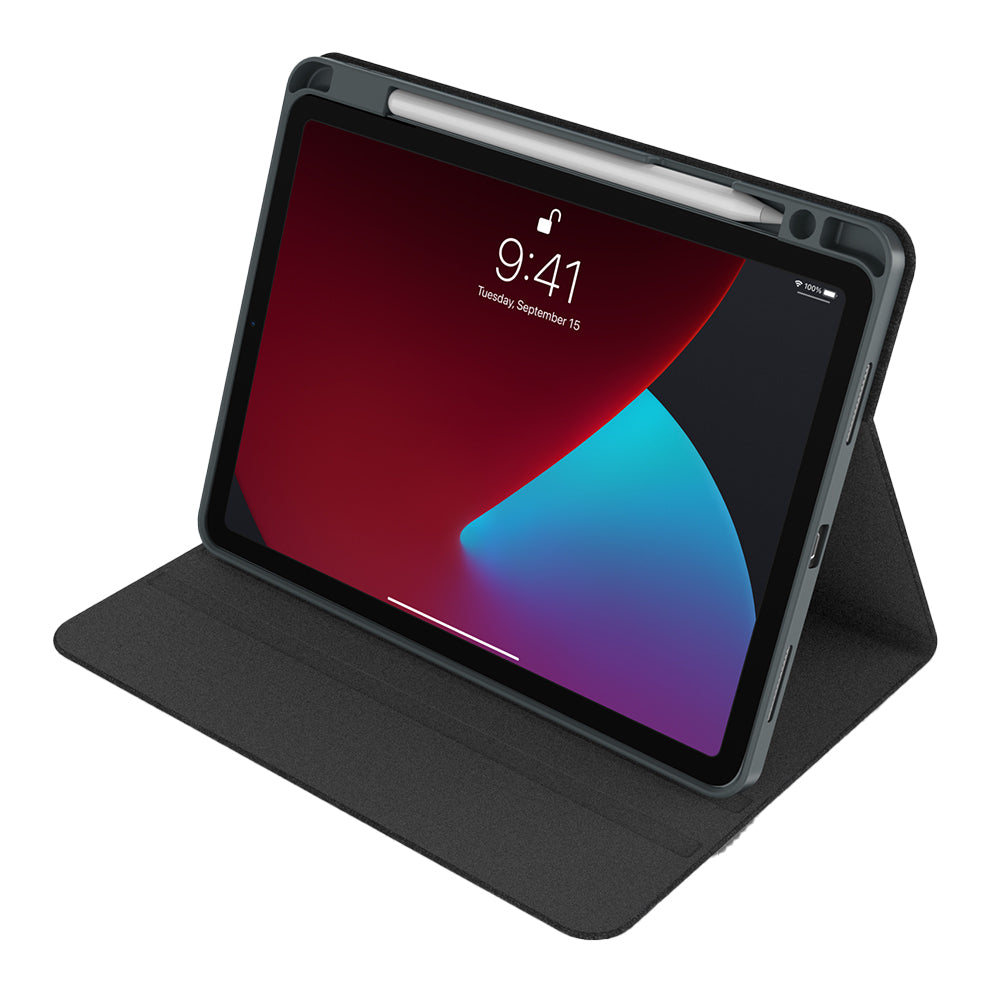 Apple iPad Pro 12.9 2022 M2 Raptic Smartstyle Kalem Bölmeli Standlı Kılıf Siyah