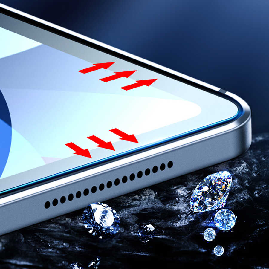 iPad Pro 12.9 2022 M2 Wiwu iVista 2.5D Glass Ekran Koruyucu Renksiz