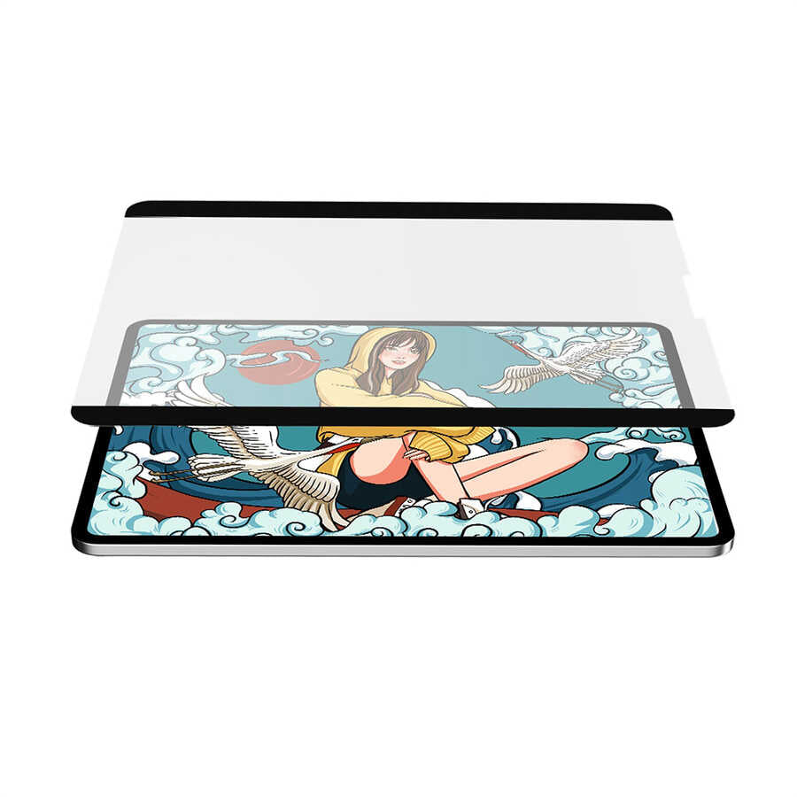 iPad Pro 12.9 2022 M2 Wiwu Removable Mıknatıslı Ekran Koruyucu Siyah