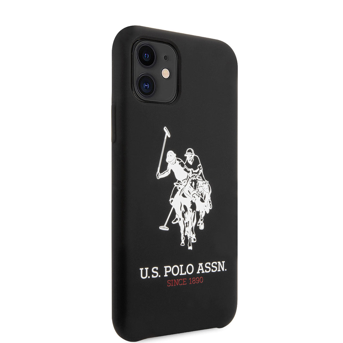 iPhone 11 Kılıf U.S. POLO ASSN. Silikon Büyük Logo Dizayn Kılıf Siyah