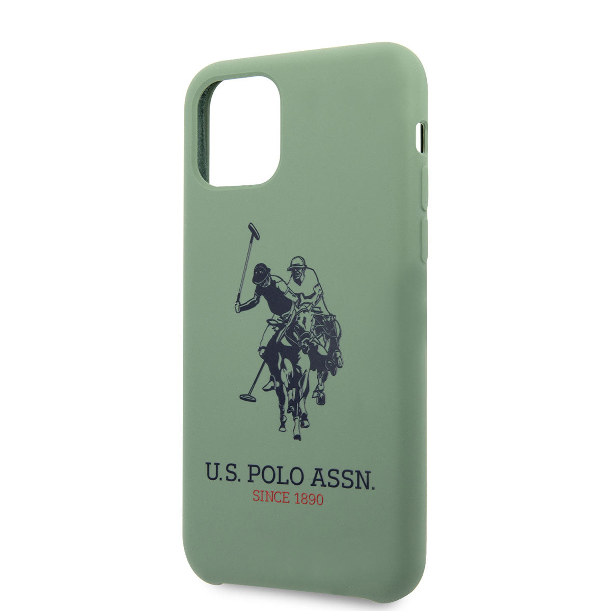 iPhone 11 Kılıf U.S. POLO ASSN. Silikon Büyük Logo Dizayn Kılıf Yeşil