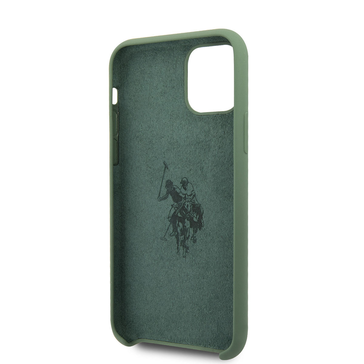 iPhone 11 Kılıf U.S. POLO ASSN. Silikon Büyük Logo Dizayn Kılıf Yeşil