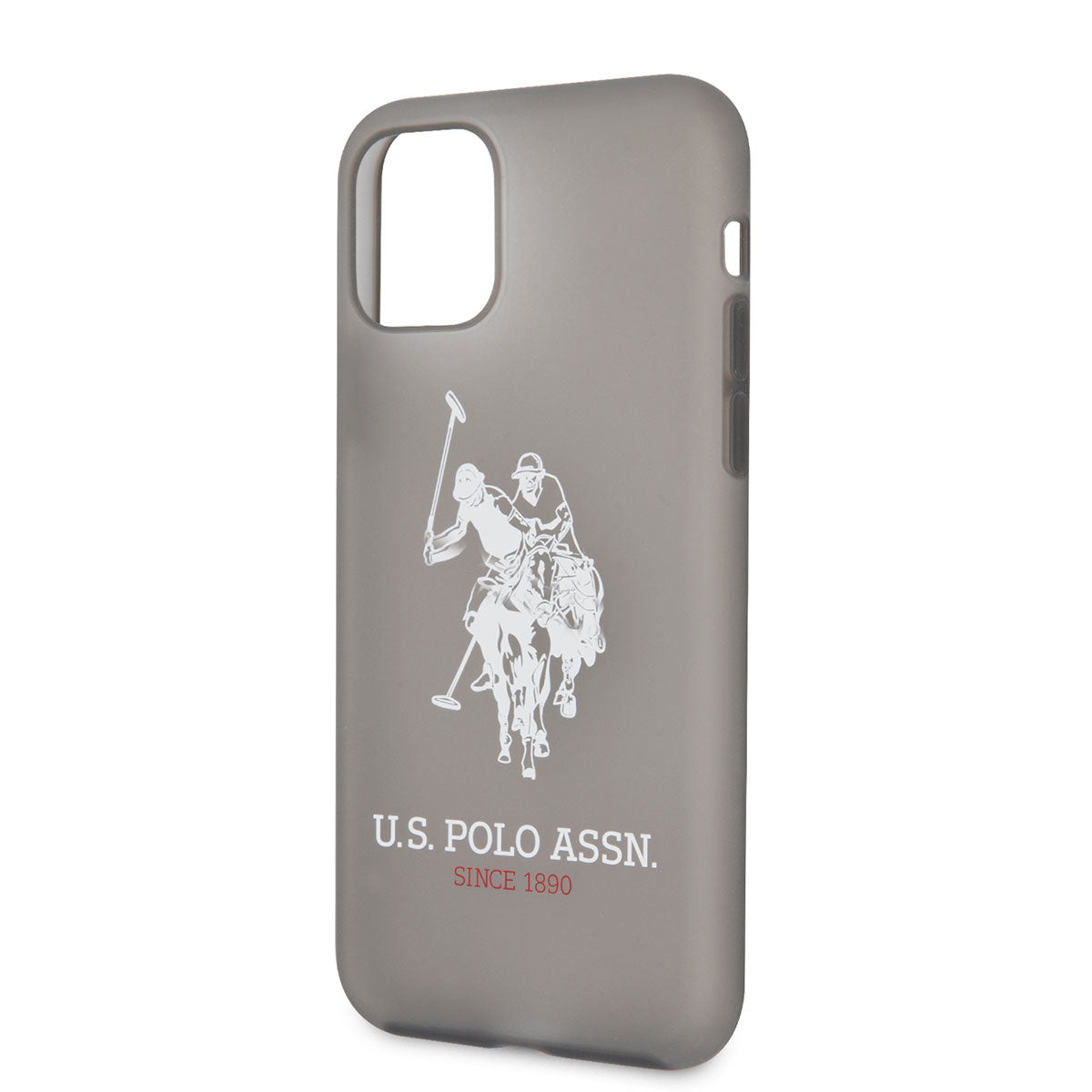 iPhone 11 Kılıf U.S. POLO ASSN. Transparan Silikon Büyük Logo Dizayn Kılıf Siyah