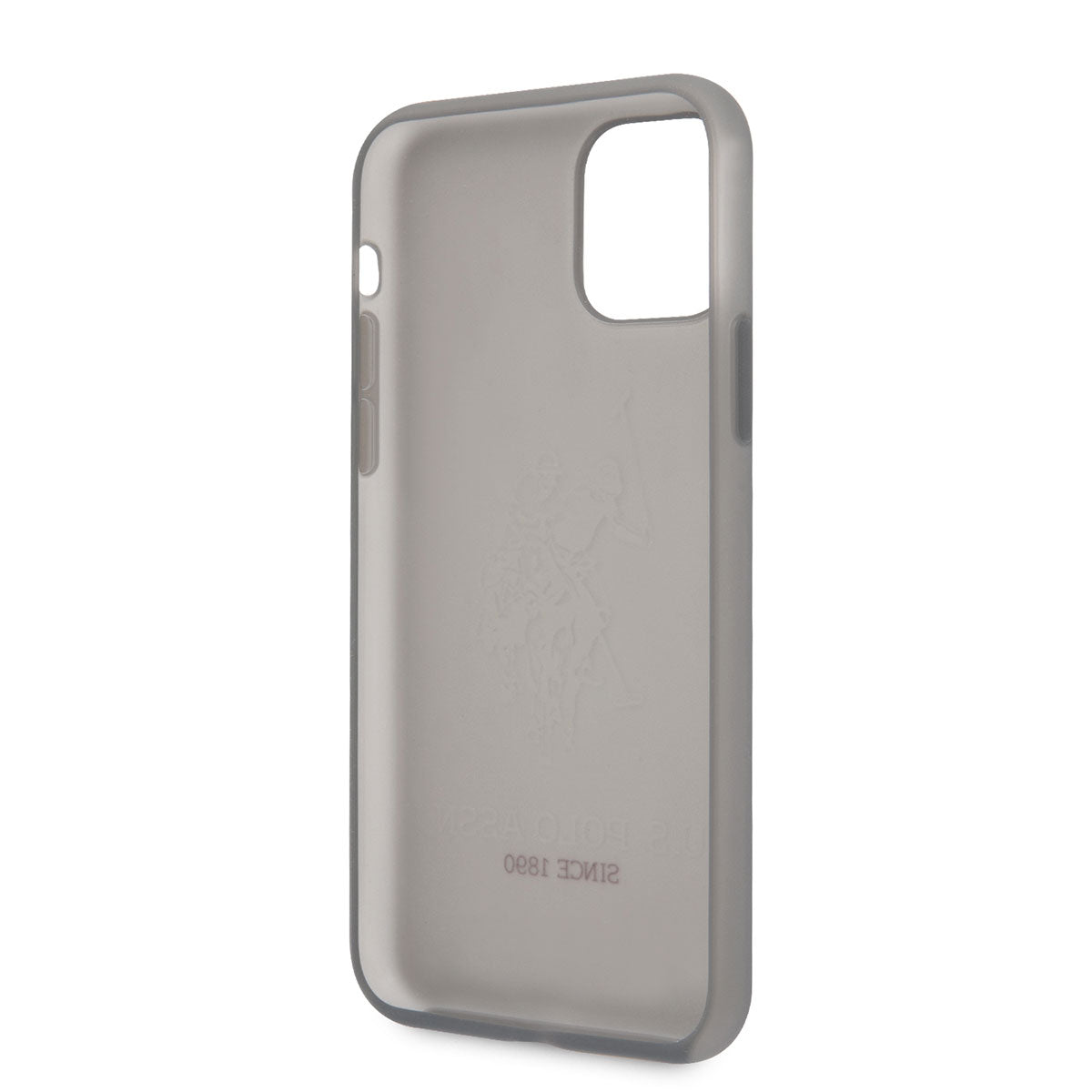 iPhone 11 Kılıf U.S. POLO ASSN. Transparan Silikon Büyük Logo Dizayn Kılıf Siyah