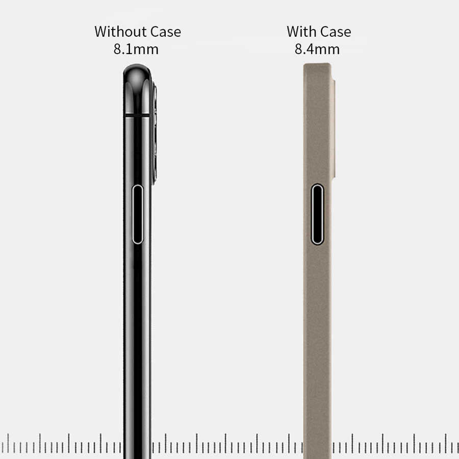 iPhone 11 Pro Max Kılıf Wiwu Skin Nano PP Kılıf Transparan Siyah