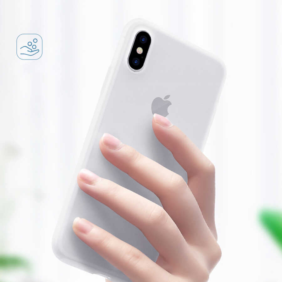 iPhone 11 Pro Max Kılıf Wiwu Skin Nano PP Kılıf Transparan Siyah