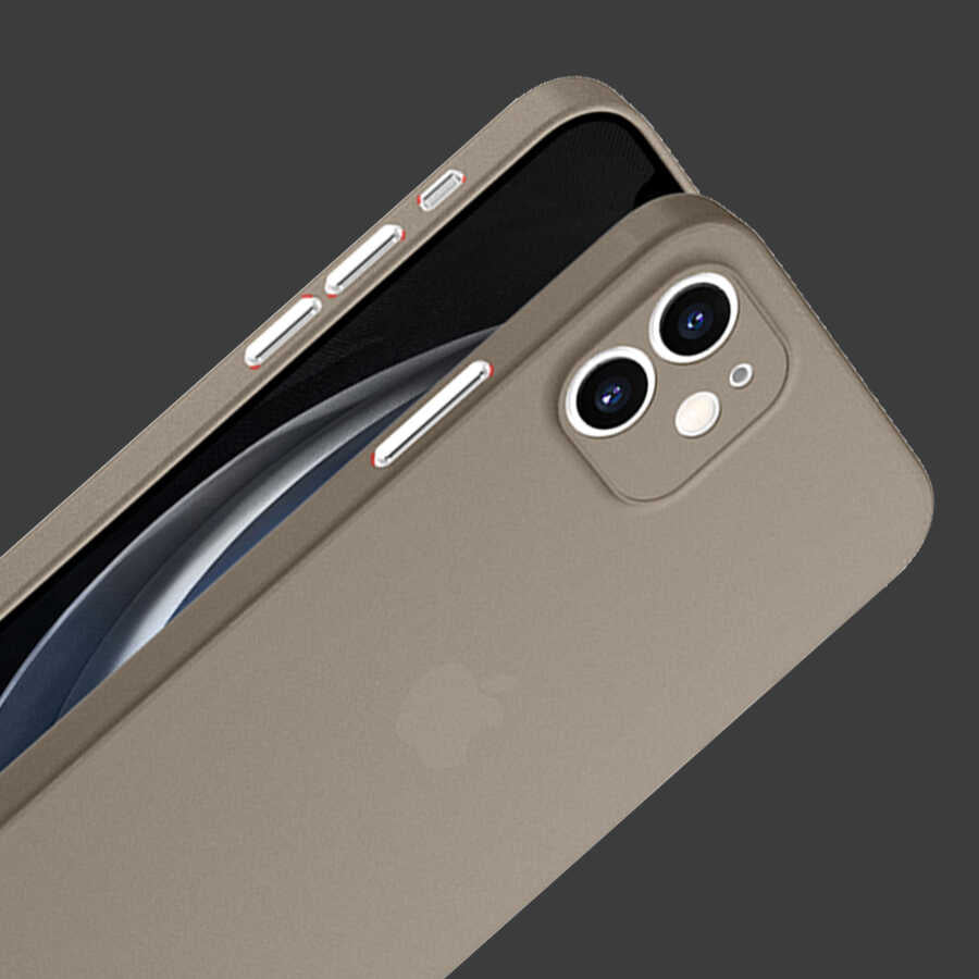 iPhone 11 Pro Max Kılıf Wiwu Skin Nano PP Kılıf Transparan Siyah