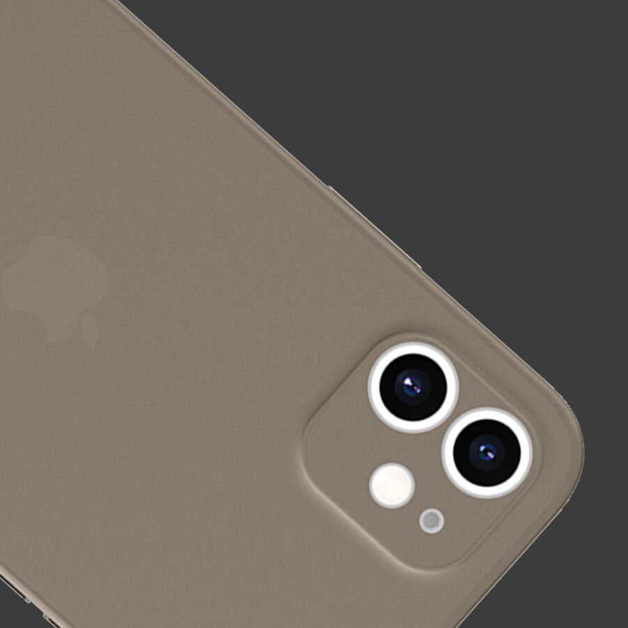 iPhone 11 Pro Max Kılıf Wiwu Skin Nano PP Kılıf Transparan Siyah