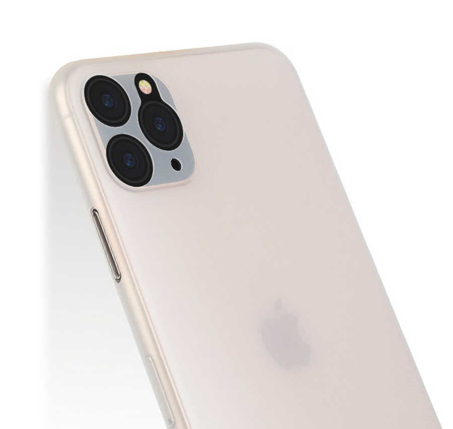 iPhone 11 Pro Max Kılıf Wiwu Skin Nano PP Kılıf Transparan Siyah