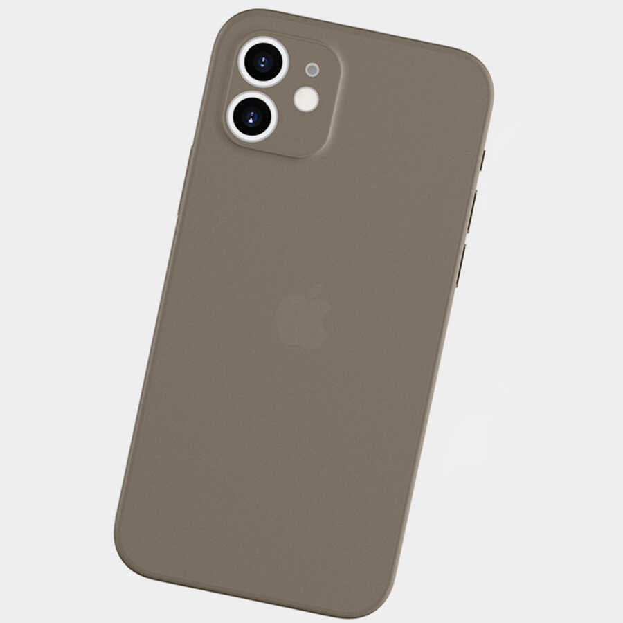 iPhone 11 Pro Max Kılıf Wiwu Skin Nano PP Kılıf Transparan Siyah