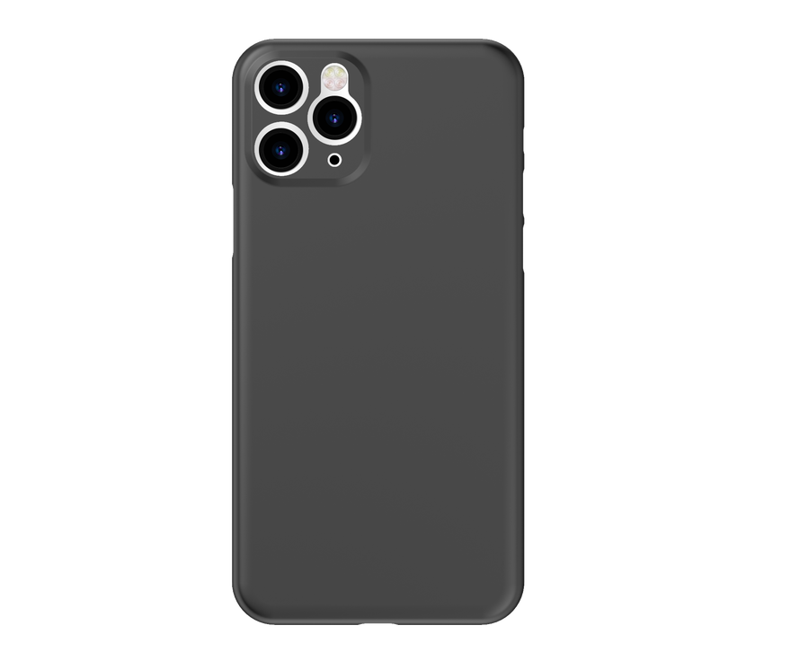 iPhone 11 Pro Max Kılıf Wiwu Skin Nano PP Kılıf Transparan Siyah